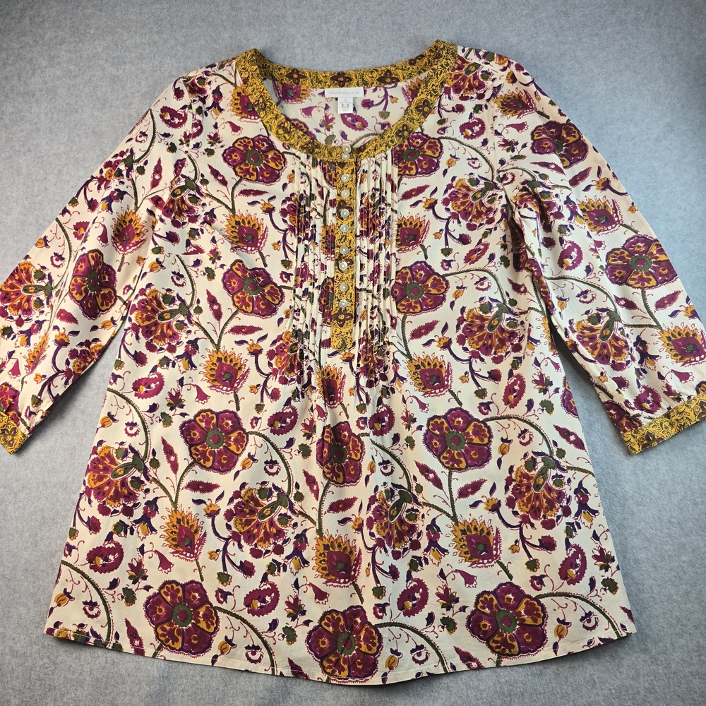 Charter Club Floral Print Women's Cotton Top